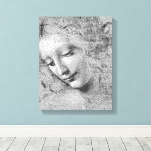 Toile La Scapigliata par Leonardo da Vinci (Insitu (Plancher de Bois))