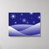 TOILE LA SCÈNE DE NEIGE D'HIVER (Recto)