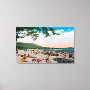 Toile La scène de plage chez Carmel, la Californie