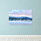 Toile La scène du lac du matin Adirondack (Insitu (Plancher de Bois))