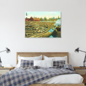 Toile La scierie et le barrage, rivière remplie de (Insitu(Chambre))