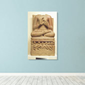 Toile La sculpture de Bouddha dans l'attitude de prêcher (Insitu (Plancher de Bois))