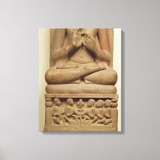 Toile La sculpture de Bouddha dans l'attitude de prêcher (Recto)