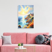 Toile La sérénité au coucher du soleil par l'impressionn (Insitu(Salon))