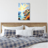 Toile La sérénité au coucher du soleil par l'impressionn (Insitu(Chambre))