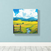 Toile La sérénité dans la nature (Insitu (Plancher de Bois))