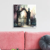 Toile La série de portes du cimetière gothique 12 (Insitu(Salon))