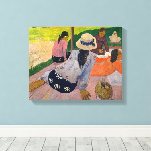Toile La Siesta par Paul Gauguin Tahitian Femmes Tahiti (Insitu (Plancher de Bois))