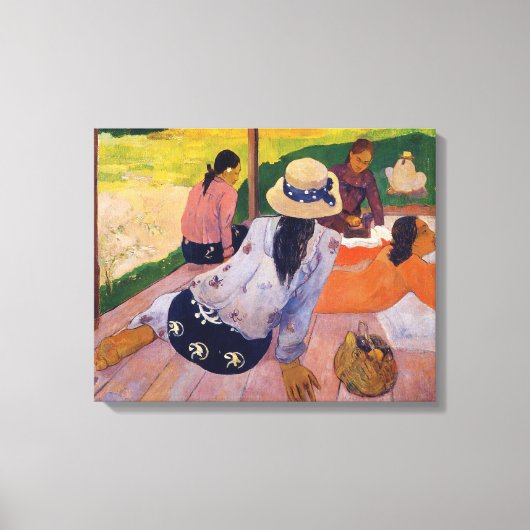 Toile 'La Sieste' - Paul Gauguin (Recto)