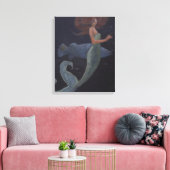 Toile La Sirène et le Poisson Bleu (Insitu(Salon))