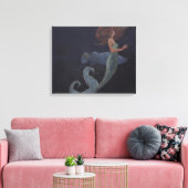 Toile La Sirène et le Poisson Bleu (Insitu(Salon))