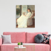 Toile La soeur de l'artiste à une fenêtre, 1869 (Insitu(Salon))