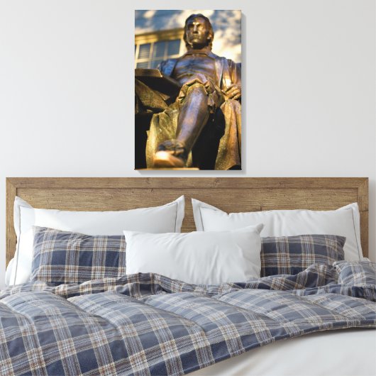 Toile La statue de John Harvard (Insitu(Chambre))