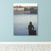 Toile La statue de Prague (Insitu (Plancher de Bois))