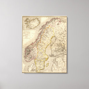 Toile La Suède et la Norvège