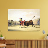 Toile La Suete de la Capa, 1865 (colour litho) (Insitu(Salon))