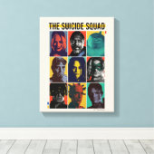 Toile La Suicide Squad | Rétro Grid With Harley Quinn (Insitu (Plancher de Bois))