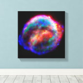 Toile La Supernova de Kepler reste photo spatiale Hubble (Insitu (Plancher de Bois))