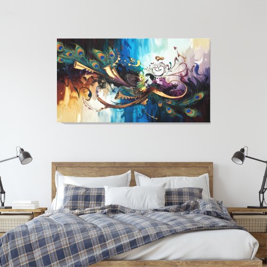 Toile "La Symphonie divine : la Mélodie des couleurs de (Insitu(Chambre))