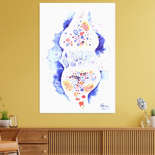 Toile La synapse et l'impulsion nerveuse (Insitu(Salon))