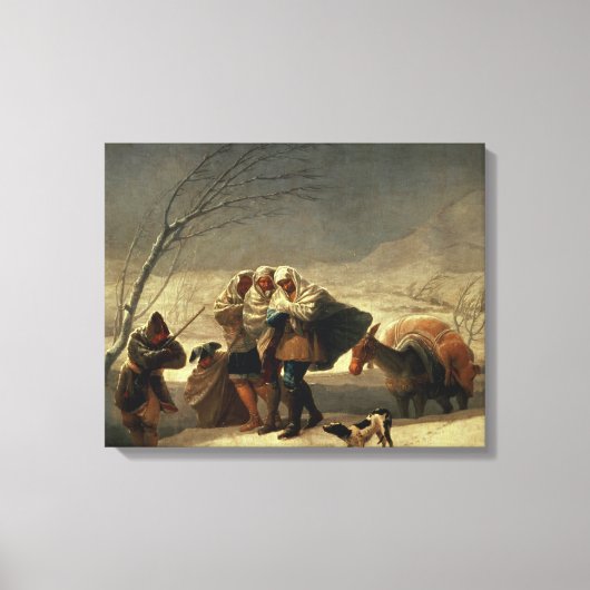 Toile La tempête de neige, 1786-1787 (Recto)