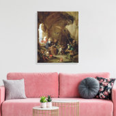 Toile La tentation de St. Anthony dans une caverne roche (Insitu(Salon))