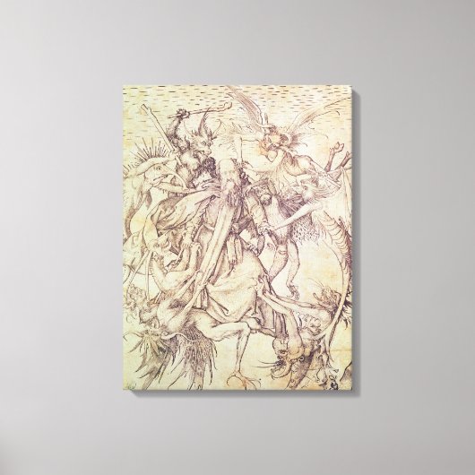 Toile La tentation de St. Anthony (gravure) (Recto)