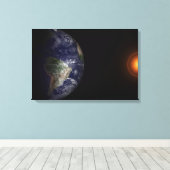 Toile La Terre À Son Équinoxe. (Insitu (Plancher de Bois))