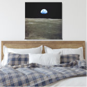 Toile La Terre de Lune dans l'espace noir (Insitu(Chambre))