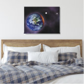 Toile La Terre montrée aux bords extérieurs (Insitu(Chambre))