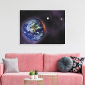 Toile La Terre montrée aux bords extérieurs (Insitu(Salon))