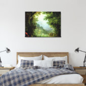 Toile La Terre ou le Paradis terrestre, détail d'Adam et (Insitu(Chambre))