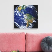 Toile La Terre Pleine Montre Les Amériques (Insitu(Salon))