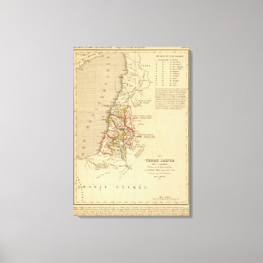 Toile La Terre Sainte sous Salomon (Recto)