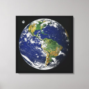 Toile La Terre, Vu De L'Espace, En Avril 2000