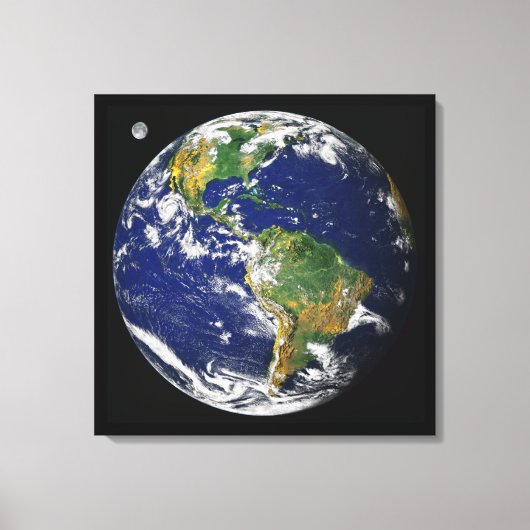 Toile La Terre, Vu De L'Espace, En Avril 2000 (Recto)