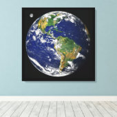 Toile La Terre, Vu De L'Espace, En Avril 2000 (Insitu (Plancher de Bois))