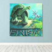 Toile La tortue et l'art du lièvre (Insitu (Plancher de Bois))