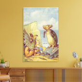 Toile La Tortue Fausse et le Griffin (Insitu(Salon))