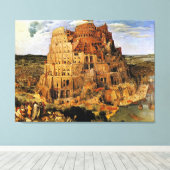 Toile "La Tour de Babel" de Pieter Bruegel (vers 1563) (Insitu (Plancher de Bois))
