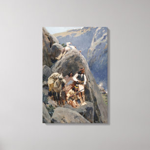 Toile La tribu Apache combat les guerres amérindiennes