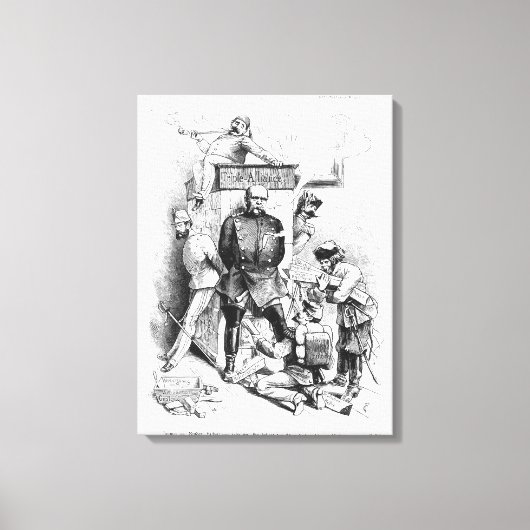 Toile La Triple Alliance, de Bismarck (Recto)