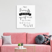 Toile La typographie de la citation de l'amitié (Insitu(Salon))