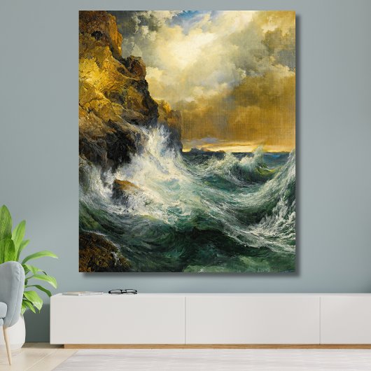 Toile La vague de reproduction par Moran, 1909