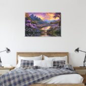 Toile La vallée de la Lavande à l'aube (Insitu(Chambre))