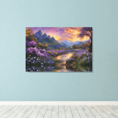 Toile La vallée de la Lavande à l'aube (Insitu (Plancher de Bois))
