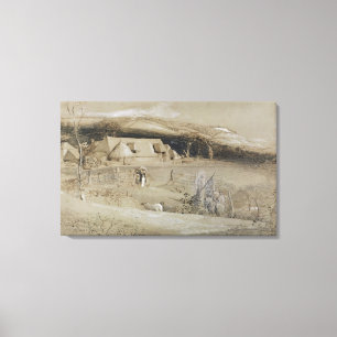 Toile La vallée de la vision (brosse, lavage d'encre,