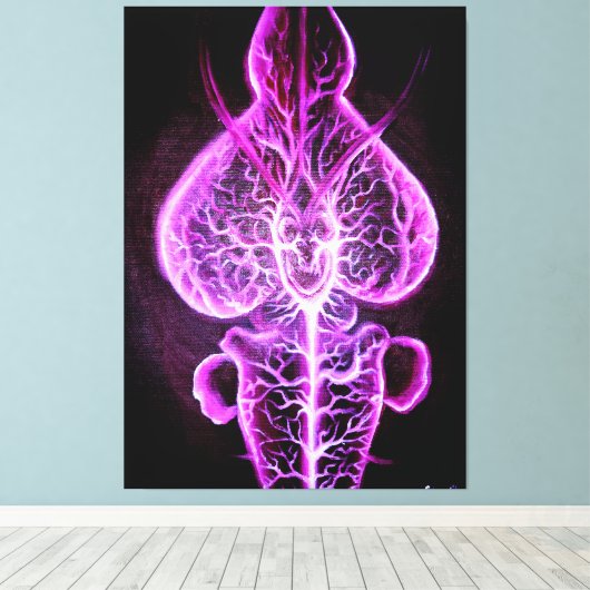 Toile La vascularisation du système nerveux en roden (Insitu (Plancher de Bois))