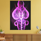 Toile La vascularisation du système nerveux en roden (Insitu(Salon))