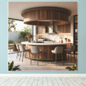 Toile La Véranda Circulaire Minimaliste (Insitu (Plancher de Bois))